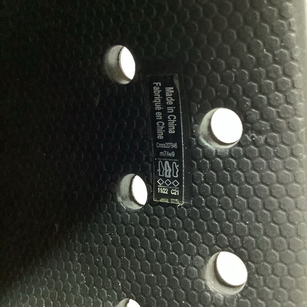 Crocs Black Crush Classic Platform Rain Boots Men’s 7 Women’s 9 - Picture 8 of 8